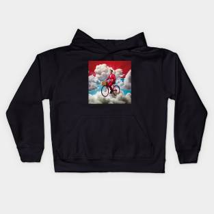 pee wee herman on bike in heaven Kids Hoodie